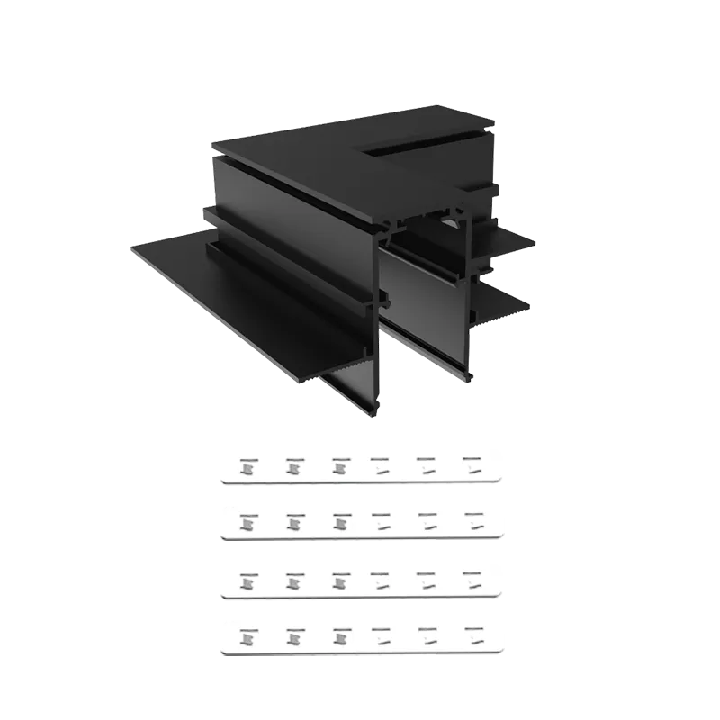 MagTrack 20 Recessed L-Corner – 90° Trimless Structural Joiner