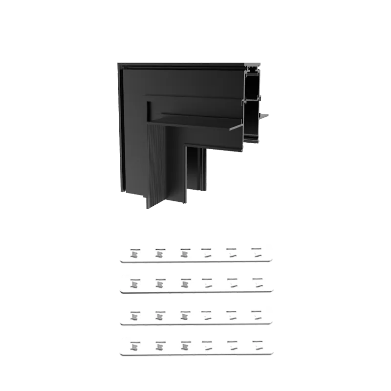 MagTrack 20 Recessed Vertical L-Corner – Ceiling-to-Wall Joiner