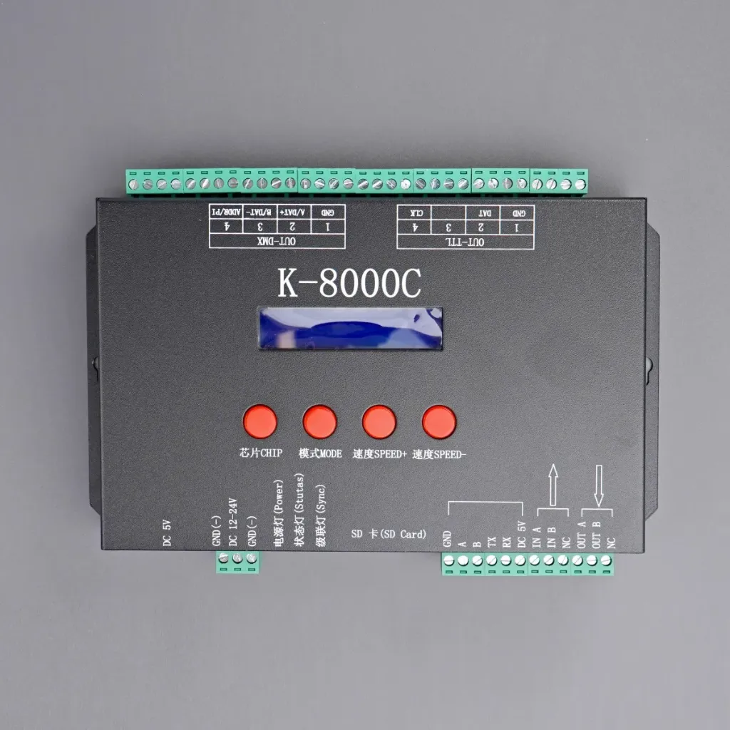 Multi-Port LED Pixel Controller – Professional Programmable DMX/SPI System